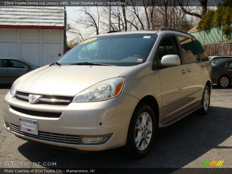 Silver Shadow Pearl / Stone Gray 2004 Toyota Sienna XLE Limited AWD