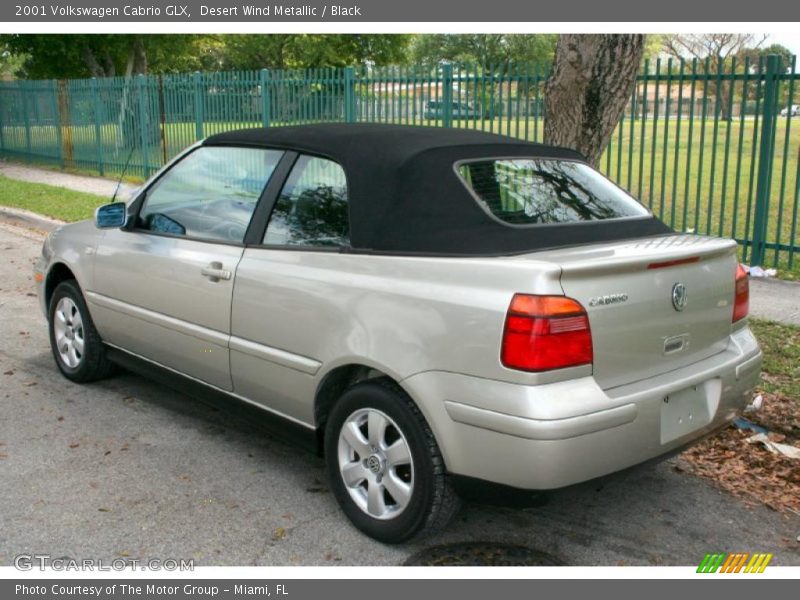 Desert Wind Metallic / Black 2001 Volkswagen Cabrio GLX