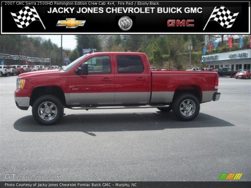 Fire Red / Ebony Black 2007 GMC Sierra 2500HD Remington Edition Crew Cab 4x4