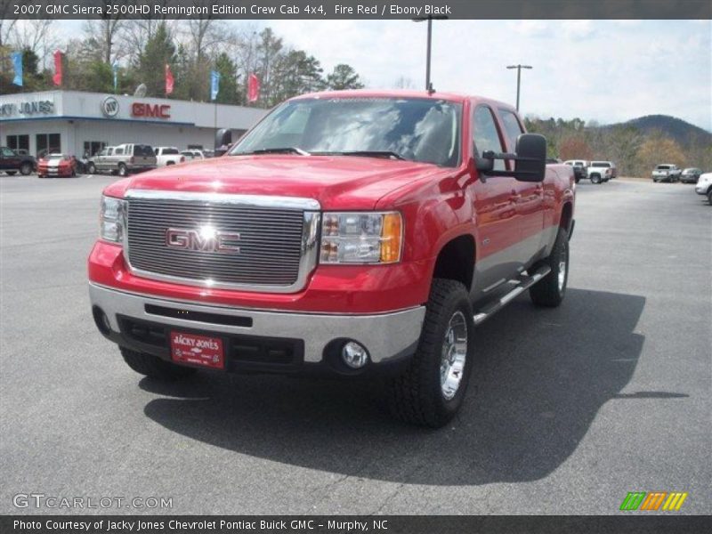 Fire Red / Ebony Black 2007 GMC Sierra 2500HD Remington Edition Crew Cab 4x4