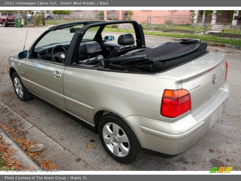 Desert Wind Metallic / Black 2001 Volkswagen Cabrio GLX