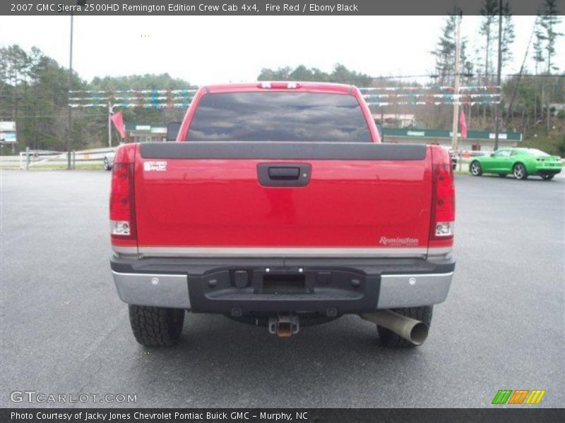 Fire Red / Ebony Black 2007 GMC Sierra 2500HD Remington Edition Crew Cab 4x4