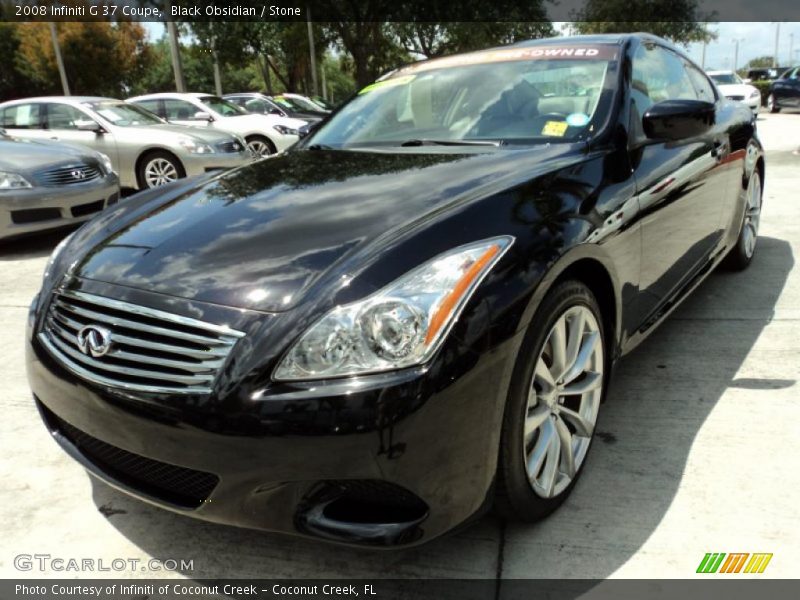 Black Obsidian / Stone 2008 Infiniti G 37 Coupe
