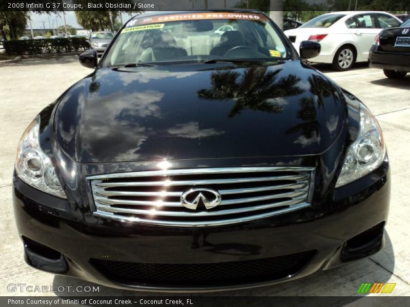 Black Obsidian / Stone 2008 Infiniti G 37 Coupe