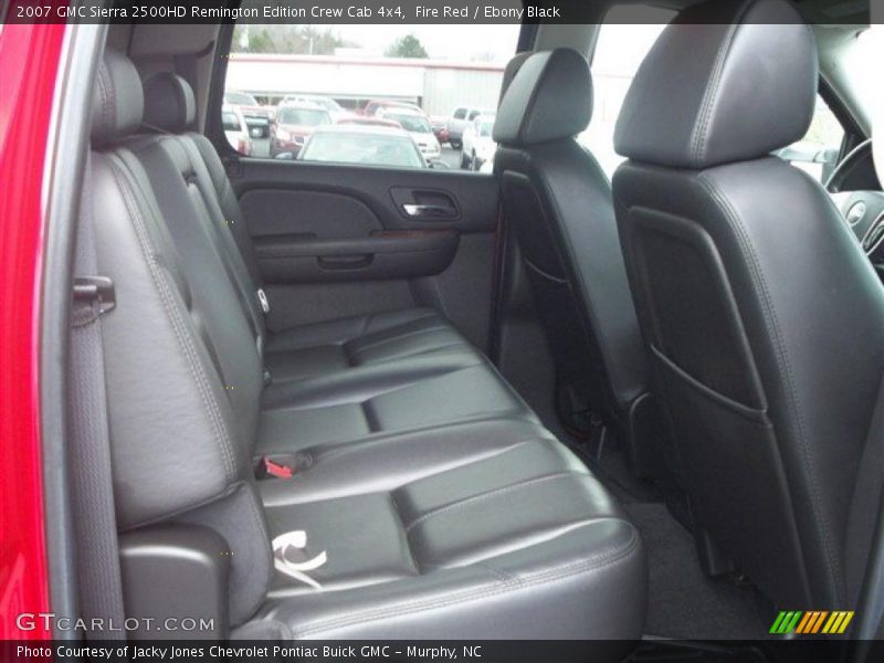  2007 Sierra 2500HD Remington Edition Crew Cab 4x4 Ebony Black Interior