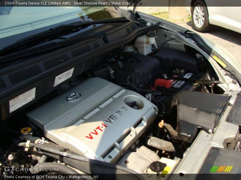 Silver Shadow Pearl / Stone Gray 2004 Toyota Sienna XLE Limited AWD