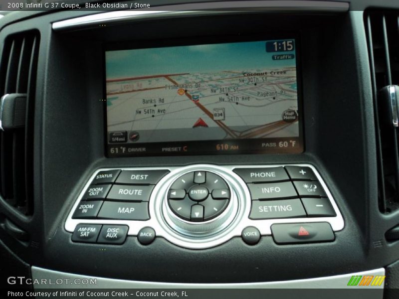 Navigation of 2008 G 37 Coupe
