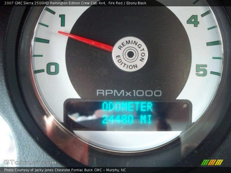 Fire Red / Ebony Black 2007 GMC Sierra 2500HD Remington Edition Crew Cab 4x4