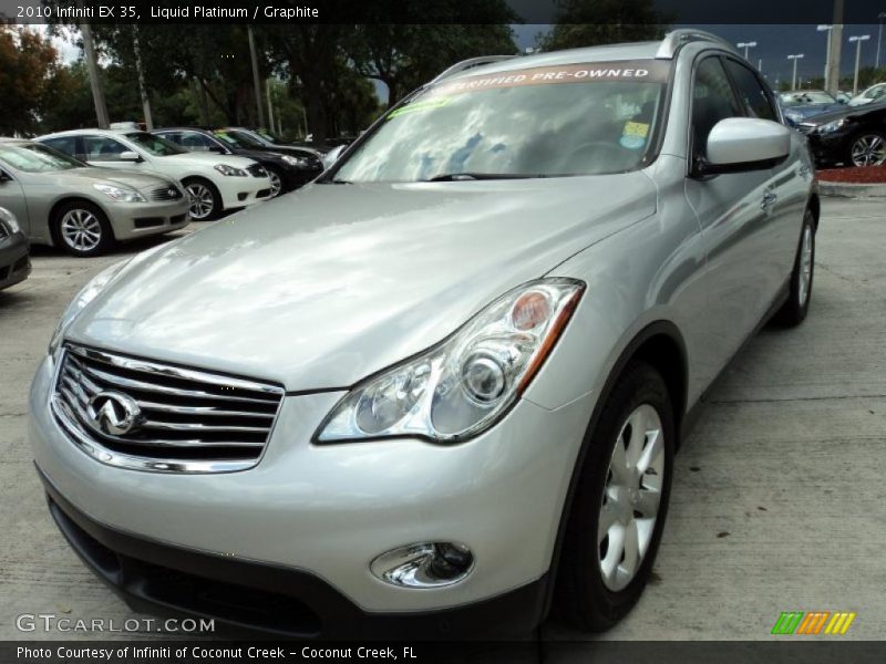 Liquid Platinum / Graphite 2010 Infiniti EX 35