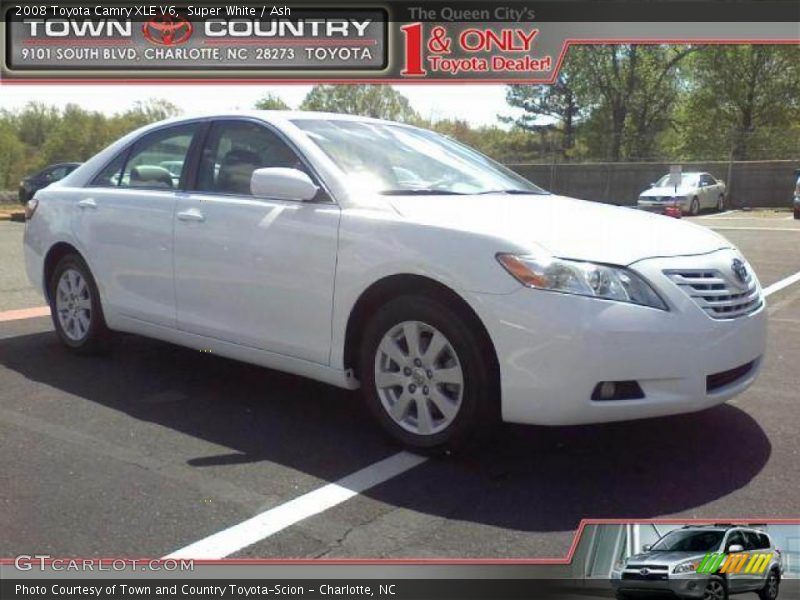 Super White / Ash 2008 Toyota Camry XLE V6