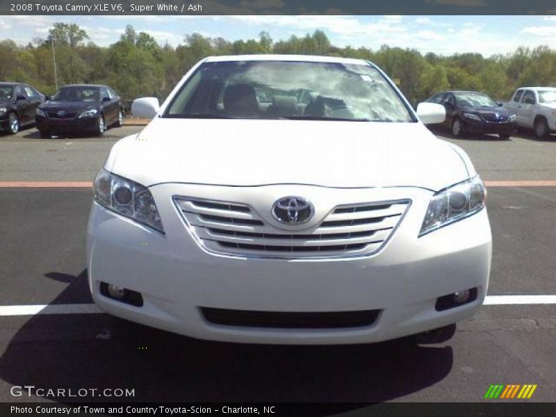 Super White / Ash 2008 Toyota Camry XLE V6