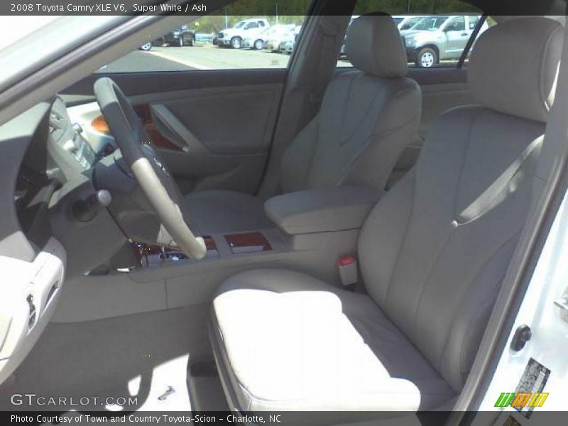 Super White / Ash 2008 Toyota Camry XLE V6