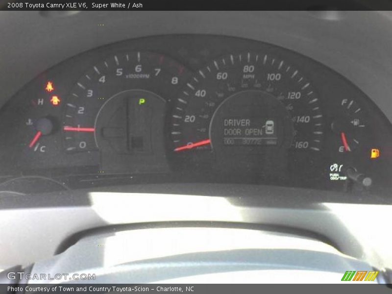 Super White / Ash 2008 Toyota Camry XLE V6