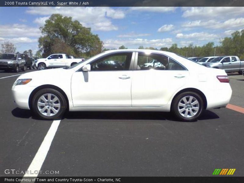 Super White / Ash 2008 Toyota Camry XLE V6