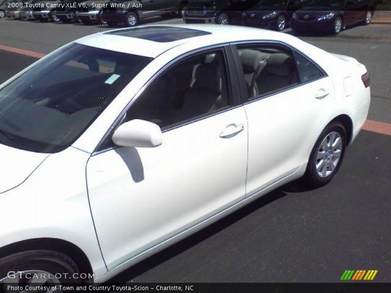 Super White / Ash 2008 Toyota Camry XLE V6