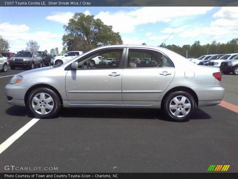 Silver Streak Mica / Gray 2007 Toyota Corolla LE