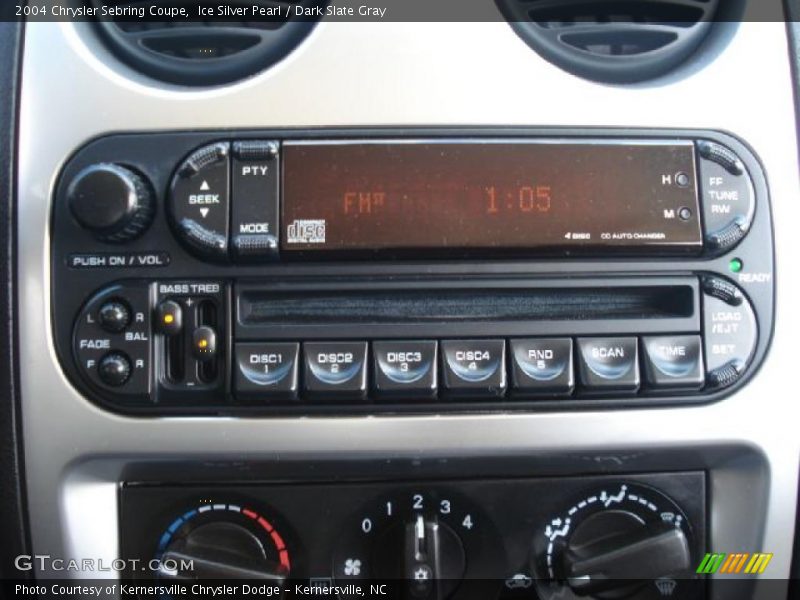 Ice Silver Pearl / Dark Slate Gray 2004 Chrysler Sebring Coupe