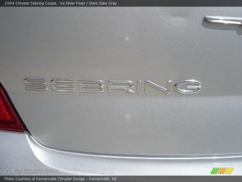 Ice Silver Pearl / Dark Slate Gray 2004 Chrysler Sebring Coupe