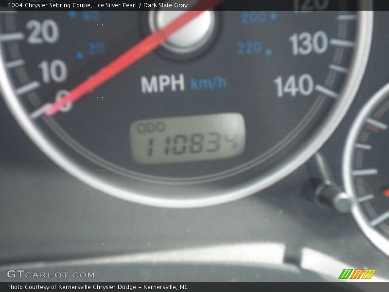Ice Silver Pearl / Dark Slate Gray 2004 Chrysler Sebring Coupe