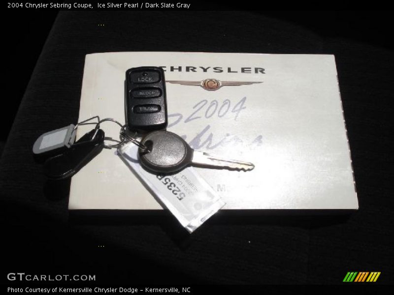 Ice Silver Pearl / Dark Slate Gray 2004 Chrysler Sebring Coupe