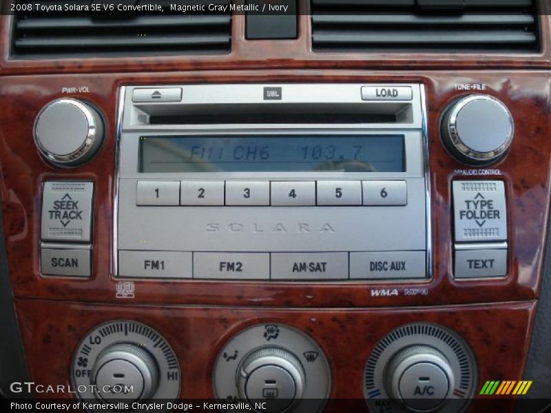 Magnetic Gray Metallic / Ivory 2008 Toyota Solara SE V6 Convertible