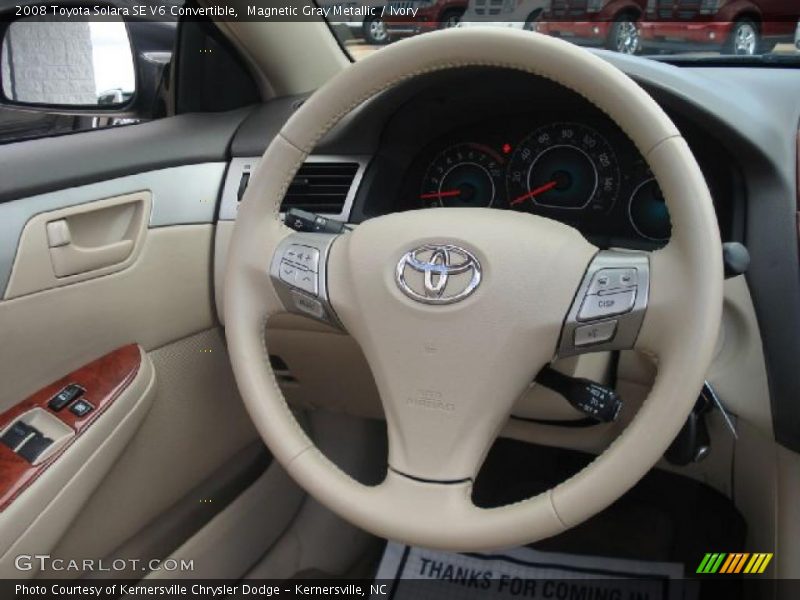 Magnetic Gray Metallic / Ivory 2008 Toyota Solara SE V6 Convertible