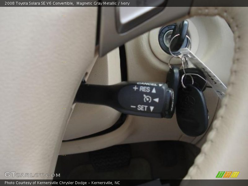 Magnetic Gray Metallic / Ivory 2008 Toyota Solara SE V6 Convertible