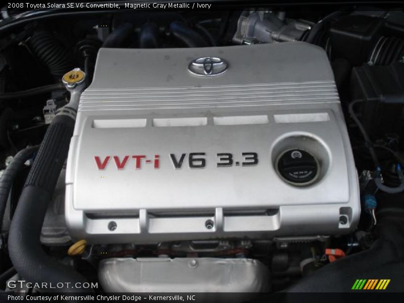 Magnetic Gray Metallic / Ivory 2008 Toyota Solara SE V6 Convertible