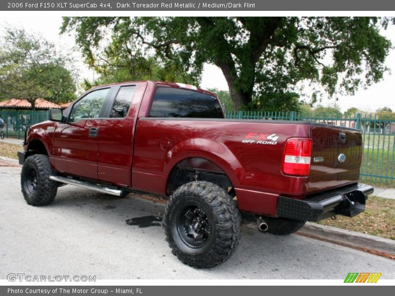 Dark Toreador Red Metallic / Medium/Dark Flint 2006 Ford F150 XLT SuperCab 4x4