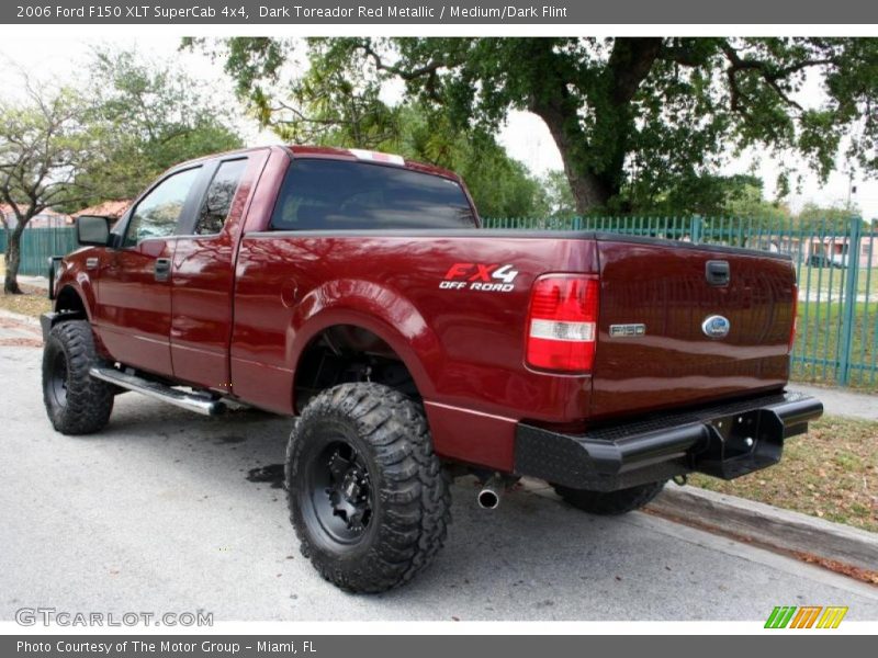 Dark Toreador Red Metallic / Medium/Dark Flint 2006 Ford F150 XLT SuperCab 4x4
