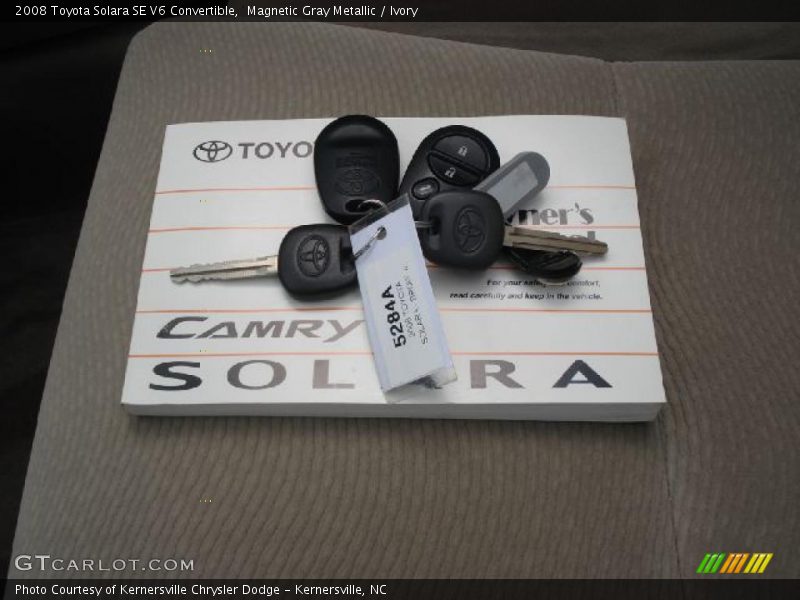 Magnetic Gray Metallic / Ivory 2008 Toyota Solara SE V6 Convertible