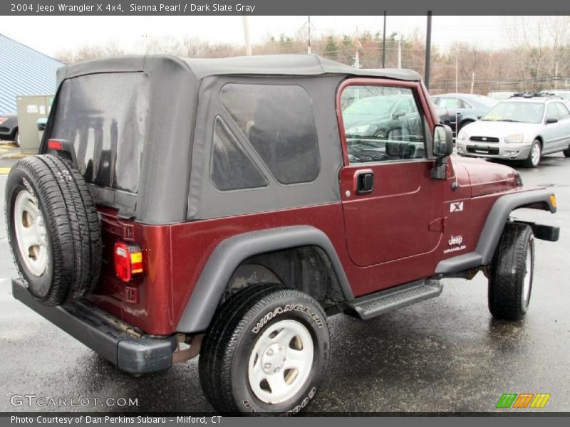 Sienna Pearl / Dark Slate Gray 2004 Jeep Wrangler X 4x4