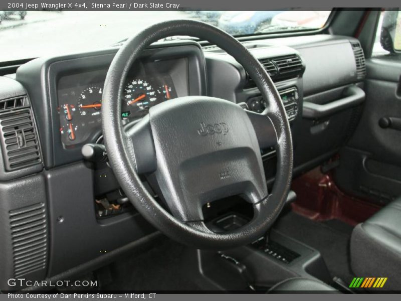 Sienna Pearl / Dark Slate Gray 2004 Jeep Wrangler X 4x4
