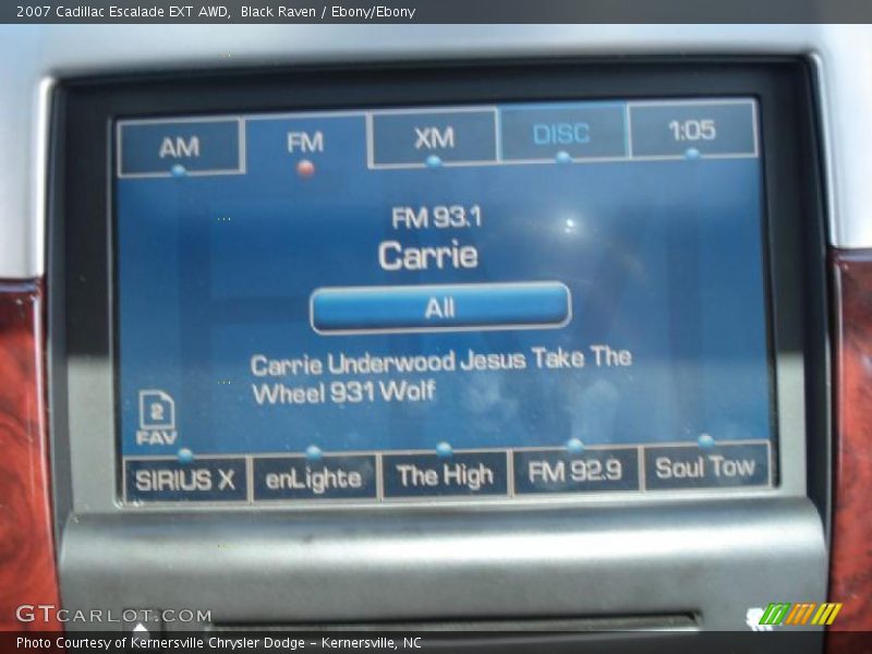 Black Raven / Ebony/Ebony 2007 Cadillac Escalade EXT AWD