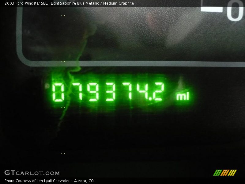 Light Sapphire Blue Metallic / Medium Graphite 2003 Ford Windstar SEL