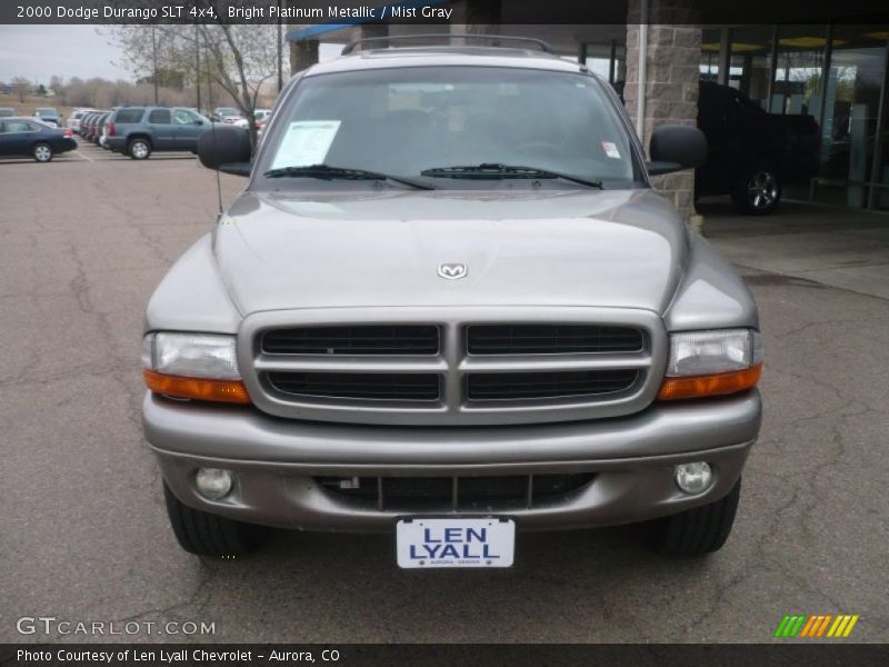 Bright Platinum Metallic / Mist Gray 2000 Dodge Durango SLT 4x4