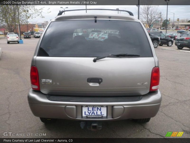 Bright Platinum Metallic / Mist Gray 2000 Dodge Durango SLT 4x4