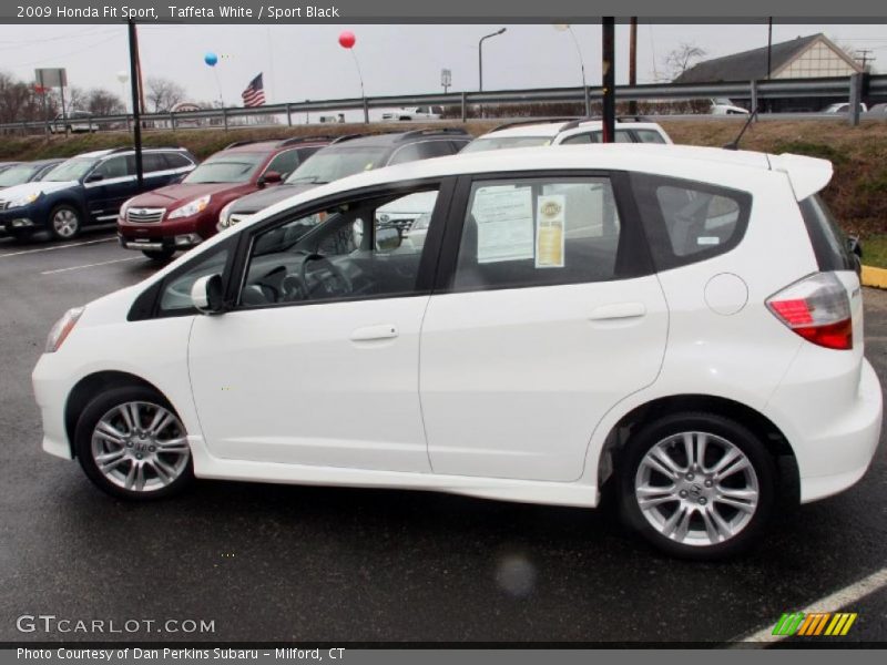 Taffeta White / Sport Black 2009 Honda Fit Sport