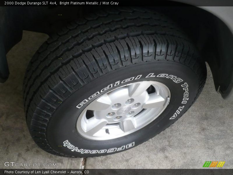 Bright Platinum Metallic / Mist Gray 2000 Dodge Durango SLT 4x4