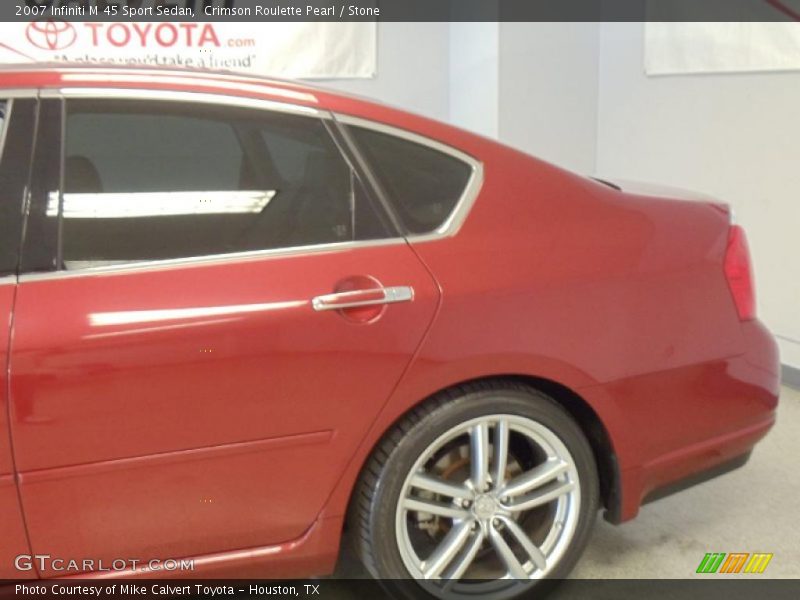 Crimson Roulette Pearl / Stone 2007 Infiniti M 45 Sport Sedan