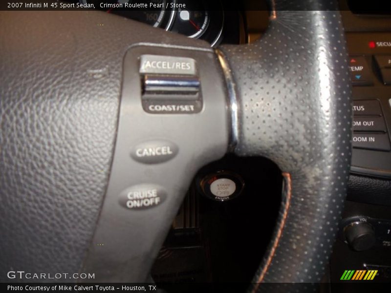 Crimson Roulette Pearl / Stone 2007 Infiniti M 45 Sport Sedan