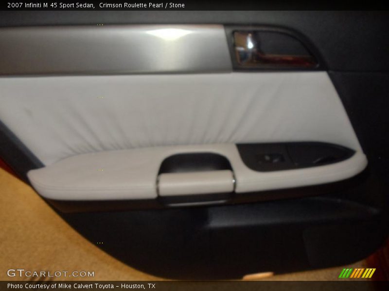 Crimson Roulette Pearl / Stone 2007 Infiniti M 45 Sport Sedan