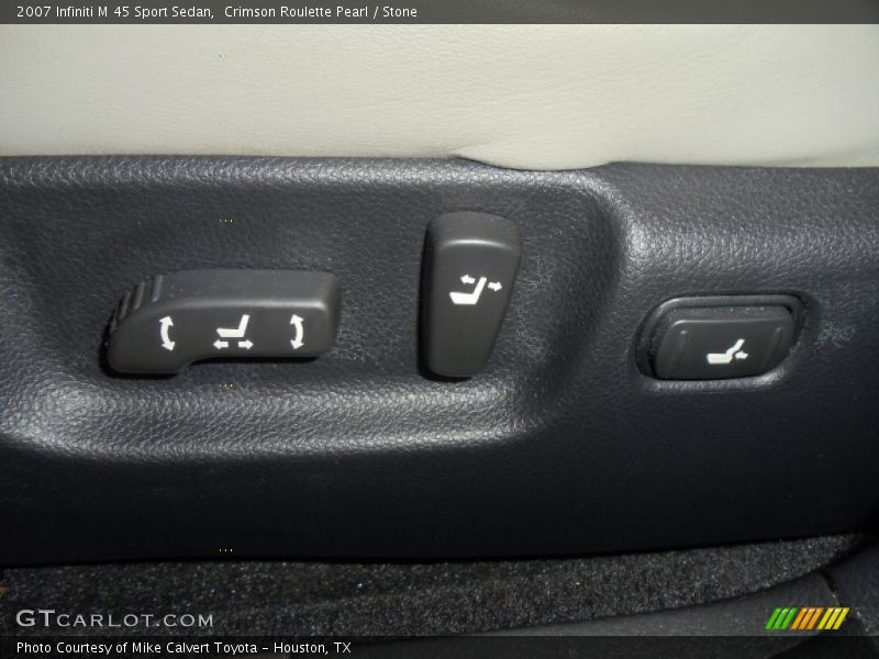 Crimson Roulette Pearl / Stone 2007 Infiniti M 45 Sport Sedan