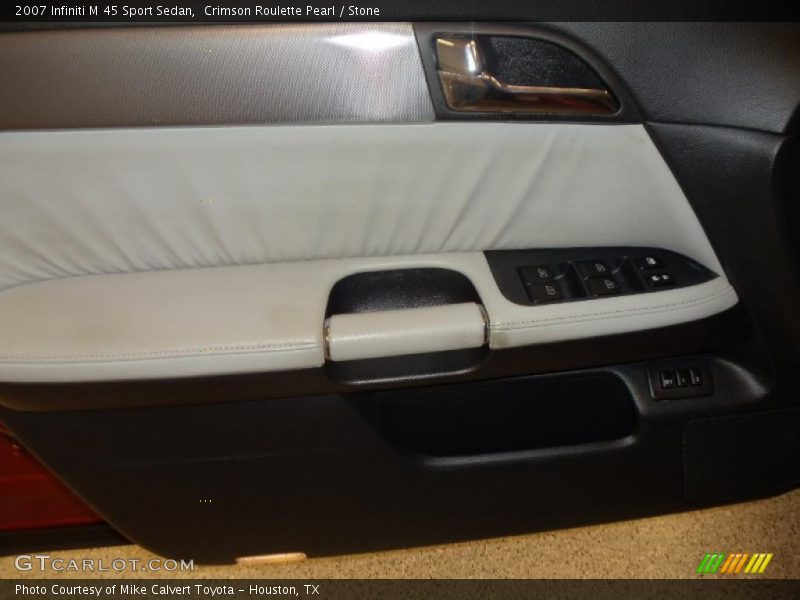 Crimson Roulette Pearl / Stone 2007 Infiniti M 45 Sport Sedan