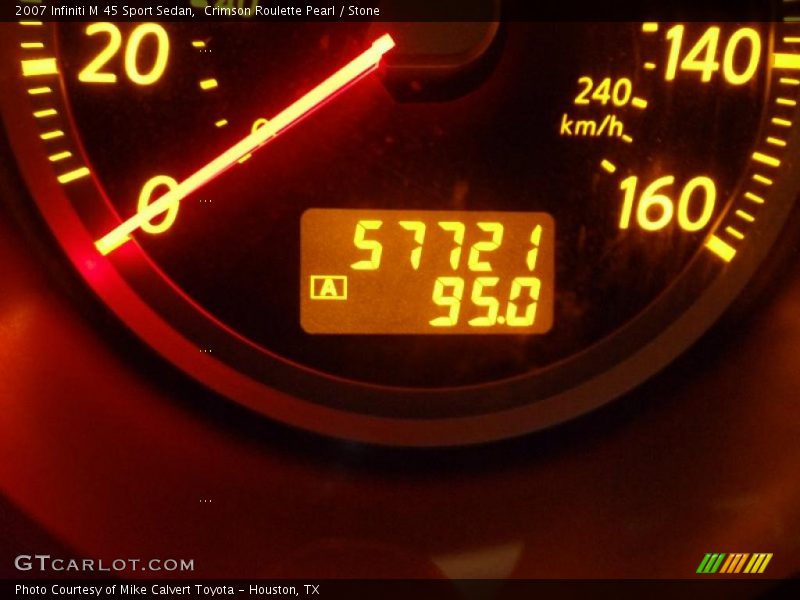 Crimson Roulette Pearl / Stone 2007 Infiniti M 45 Sport Sedan