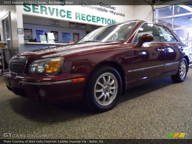 Bordeaux / Beige 2003 Hyundai XG350 L Sedan