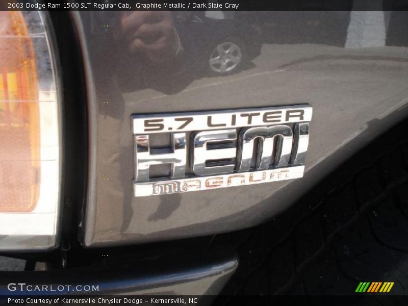 Graphite Metallic / Dark Slate Gray 2003 Dodge Ram 1500 SLT Regular Cab