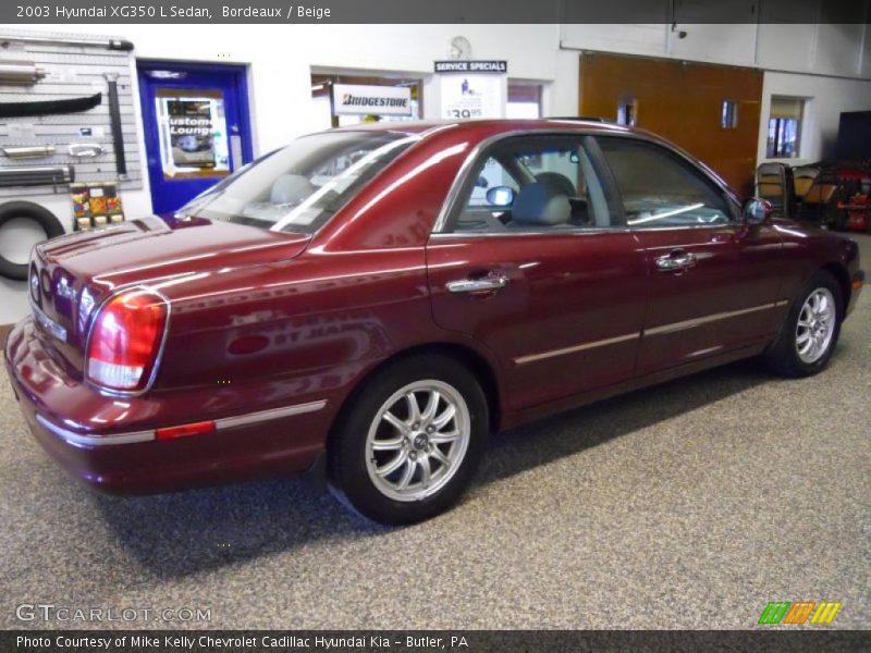 Bordeaux / Beige 2003 Hyundai XG350 L Sedan