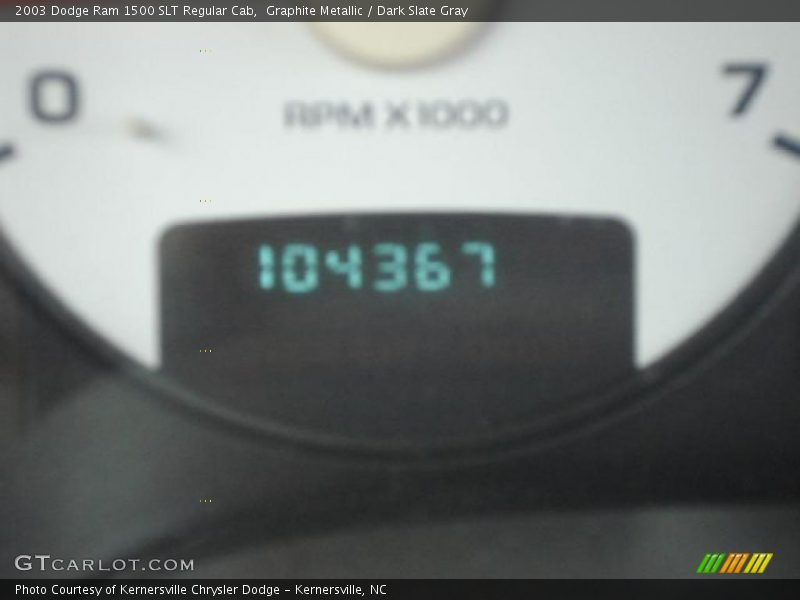 Graphite Metallic / Dark Slate Gray 2003 Dodge Ram 1500 SLT Regular Cab