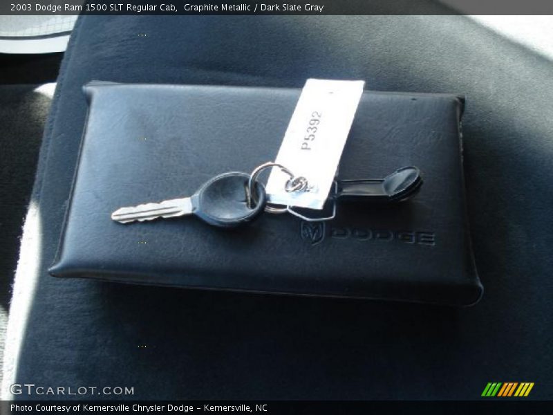 Graphite Metallic / Dark Slate Gray 2003 Dodge Ram 1500 SLT Regular Cab